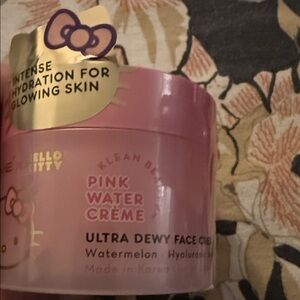 creme Shop Pink Water Crème Hydrating Face Cream with Gold Accents